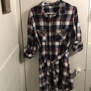 Dress with Gold accents